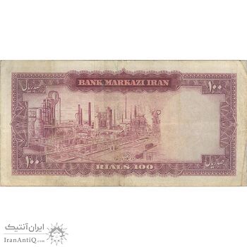 اسکناس 100 ریال 1342 - تک - VF30 - محمد رضا شاه