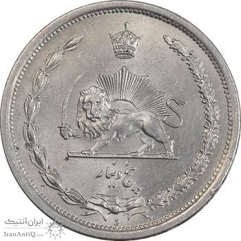 سکه 5 دینار 1310 نیکل - MS64 - رضا شاه