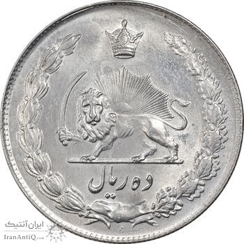 سکه 10 ریال 1342 - MS61 - محمد رضا شاه سکه 10 ریال 1342 - MS61 - محمد رضا شاه