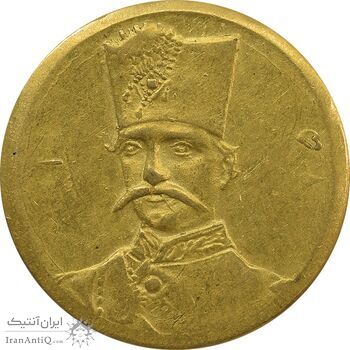 سکه طلا 5000 دینار 1305 تصویری - MS61 - ناصرالدین شاه
