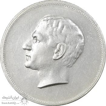 مدال نقره بیست و پنجمین سال سلطنت 1344 - AU - محمدرضا شاه