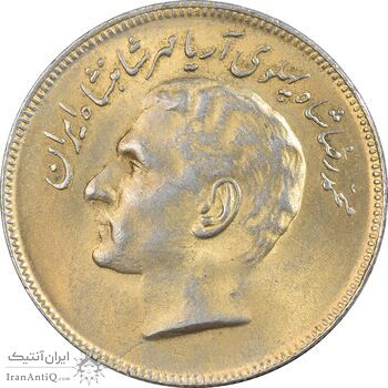 سکه 20 ریال 1353 بازی های آسیایی - طلایی - AU50 - محمد رضا شاه سکه 20 ریال 1353 بازی های آسیایی - طلایی - AU50 - محمد رضا شاه