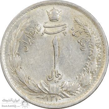 سکه 1 ریال 1310 - MS62 - رضا شاه