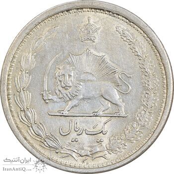 سکه 1 ریال 1313 - AU58 - رضا شاه