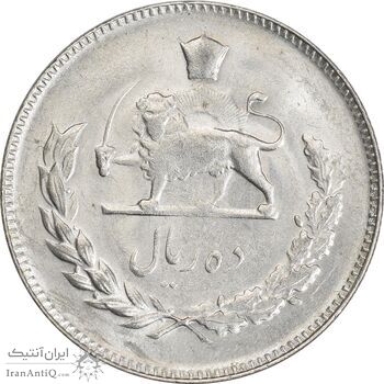 سکه 10 ریال 1350 - MS62 - محمد رضا شاه سکه 10 ریال 1350 - MS62 - محمد رضا شاه