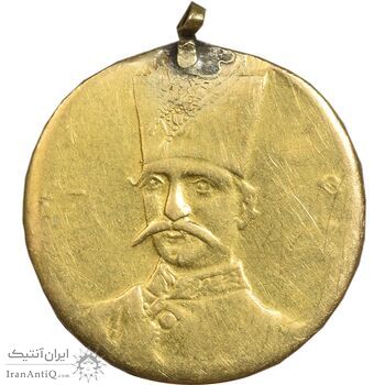 سکه طلا 5000 دینار 1305 تصویری - EF - ناصرالدین شاه