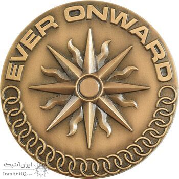 مدال یادبود بازی های آسیایی تهران 1353 - جعبه فابریک - UNC - محمد رضا شاه