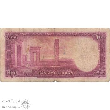 اسکناس 100 ریال سری سوم - تک - F15 - محمد رضا شاه