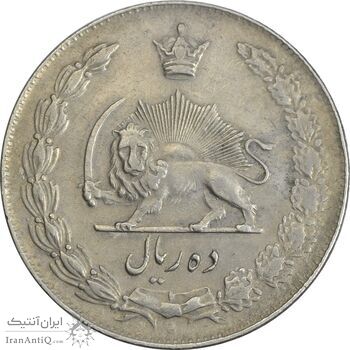 سکه 10 ریال 1335 - EF45 - محمد رضا شاه