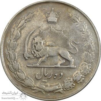 سکه 10 ریال 1335 - EF40 - محمد رضا شاه