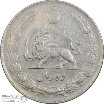 سکه 10 ریال 1338 - EF40 - محمد رضا شاه سکه 10 ریال 1338 - EF40 - محمد رضا شاه