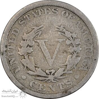 سکه 5 سنت 1902 نماد آزادی - VF20 - آمریکا سکه 5 سنت 1902 نماد آزادی - VF20 - آمریکا