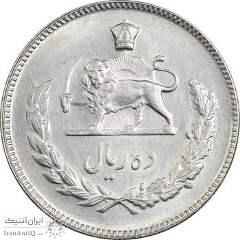 سکه 10 ریال 1349 - MS61 - محمد رضا شاه