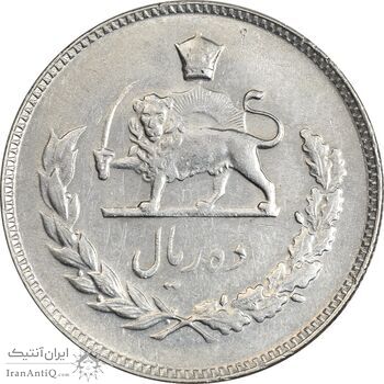 سکه 10 ریال 1350 - AU50 - محمد رضا شاه سکه 10 ریال 1350 - AU50 - محمد رضا شاه