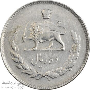 سکه 10 ریال 1350 - EF40 - محمد رضا شاه سکه 10 ریال 1350 - EF40 - محمد رضا شاه