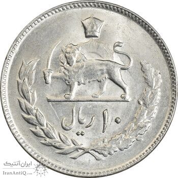 سکه 10 ریال 2535 - MS61 - محمد رضا شاه