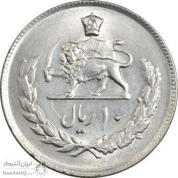 سکه 10 ریال 2535 - MS61 - محمد رضا شاه سکه 10 ریال 2535 - MS61 - محمد رضا شاه