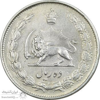 سکه 10 ریال 1324 - AU50 - محمد رضا شاه