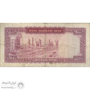 اسکناس 100 ریال (هویدا - سمیعی) - تک - VF20 - محمد رضا شاه