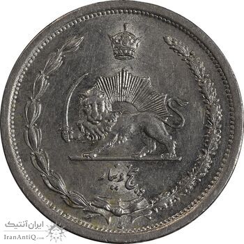 سکه 5 دینار 1310 نیکل - MS63 - رضا شاه سکه 5 دینار 1310 نیکل - MS63 - رضا شاه