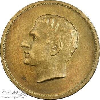 مدال برنز بیست و پنجمین سال سلطنت 1344 - UNC - محمدرضا شاه