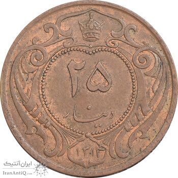 سکه 25 دینار 1314 مس - MS61 - رضا شاه