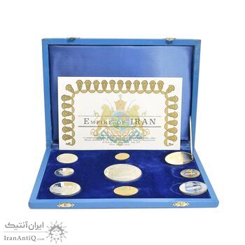 مدال های طلا و نقره سری جشنهای 2500 ساله شاهنشاهی - PF64 - محمد رضا شاه