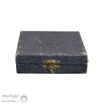 مدال علم و صنعت فرانسه 1338 - با جعبه فابریک - AU - محمدرضا شاه