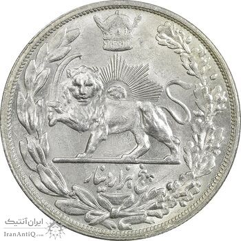 سکه 5000 دینار 1306 تصویری - ضرب تهران - MS63 - رضا شاه سکه 5000 دینار 1306 تصویری - ضرب تهران - MS63 - رضا شاه