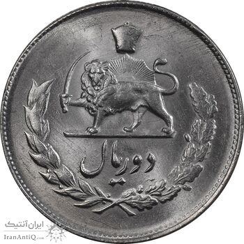سکه 2 ریال 1332 مصدقی - MS63 - محمد رضا شاه سکه 2 ریال 1332 مصدقی - MS63 - محمد رضا شاه