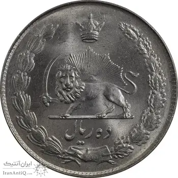 سکه 10 ریال 1343 - ضخیم - MS63 - محمد رضا شاه