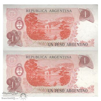 اسکناس 1 پزو بدون تاریخ (1983) جمهوری فدرال - PCL, JCGdS - جفت - UNC63 - آرژانتین