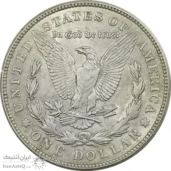 سکه یک دلار 1921 مورگان - AU55 - آمریکا