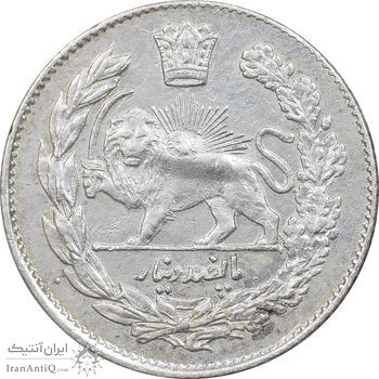 سکه 500 دینار 1331 تصویری - AU50 - احمد شاه