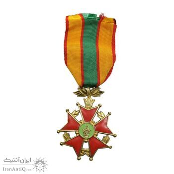 نشان خدمت شهربانی درجه دو - ضرب سوئد - EF - محمد رضا شاه