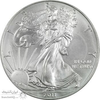 مدال یادبود 1 دلار 2011 عقاب - MS66 - آمریکا