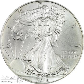 مدال یادبود 1 دلار 2015 عقاب - MS64 - آمریکا