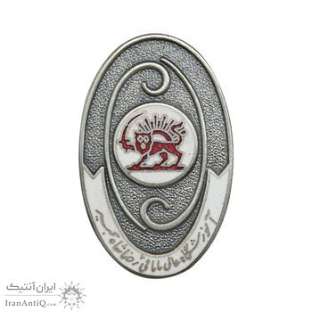 نشان جمعیت شیر و خورشید سرخ - آموزشگاه مامائی - با جعبه فابریک - UNC - محمد رضا شاه