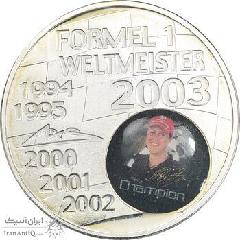 مدال یادبود میشائیل شوماخر - با جعبه فابریک - UNC - آلمان