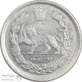 سکه 2000 دینار 1337 تصویری - AU50 - احمد شاه