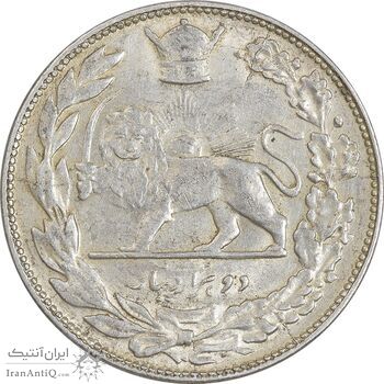 سکه 2000 دینار 1307 تصویری - AU55 - رضا شاه