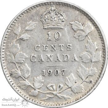 سکه 10 سنت 1907 ادوارد هفتم - VF35 - کانادا سکه 10 سنت 1907 ادوارد هفتم - VF35 - کانادا