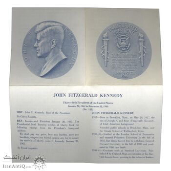 مدال یادبود جان اف کندی - AU - آمریکا مدال یادبود جان اف کندی - AU - آمریکا