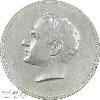 مدال نقره بیست و پنجمین سال سلطنت 1344 - AU - محمدرضا شاه