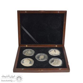 باکس 5 عددی مدال نقره کلکسیونی - PF63