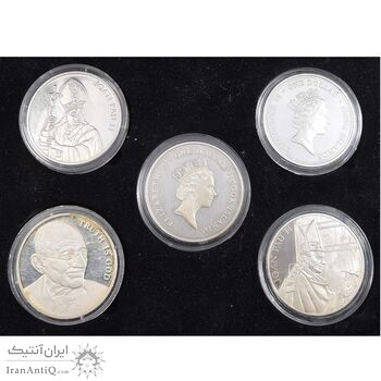 باکس 5 عددی مدال نقره کلکسیونی - PF63