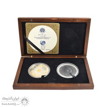 باکس یادبود 2 عددی مدال یادبود بوتان - PF63