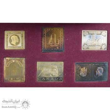 باکس 6 عددی تمبر یادبود نقره کلکسیونی - AU