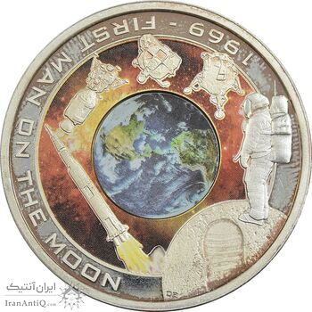 مدال یادبود اولین مرد روی ماه - PF64 - جزیره کوک