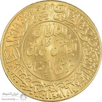 مدال طلا یادبود میلاد امام رضا (ع) 1355 - 15 گرمی - MS62 - محمد رضا شاه
